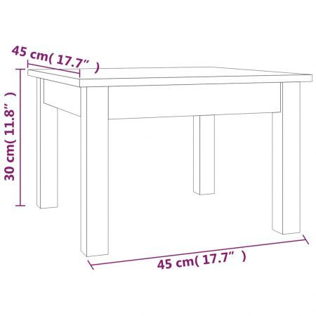 Coffee Table 45x45x30 cm Solid Wood Pine