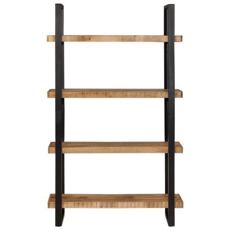 Bookcase 4-Tier 110x40x180 cm Solid Wood Mango and Iron