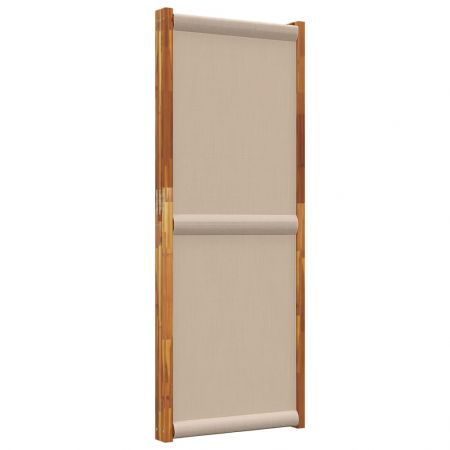 3-Panel Room Divider Taupe 210x180 cm