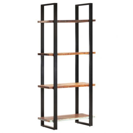 4-Tier Bookcase 80x40x180 cm Solid Reclaimed Wood