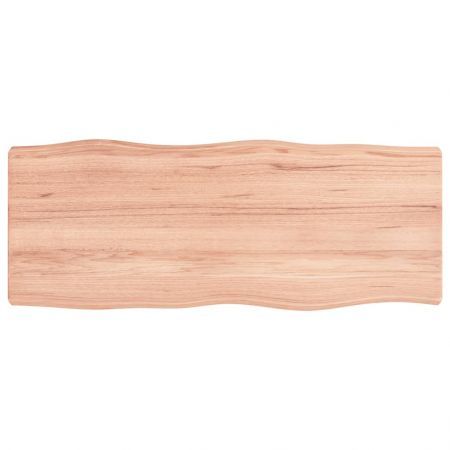 Table Top Light Brown 100x40x(2-6)cm Treated Solid Wood Live Edge