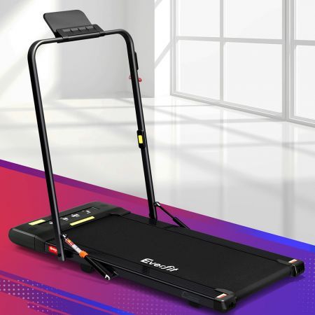 Everfit Treadmill Electric Walking Pad Under Desk Home Gym Fitness 400mm Black