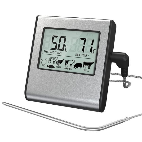 Digital Meat Thermometer LCD Display Pastry Grill BBQ Oven Cooking Tool