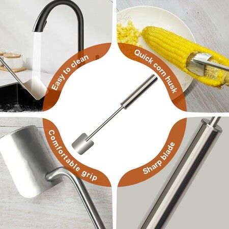 Corn Peeler for Corn on The Cob,Upgraded Corn Cob Stripper Cutter Remover,Corn Peeler on The Cob Holders (1PCS)