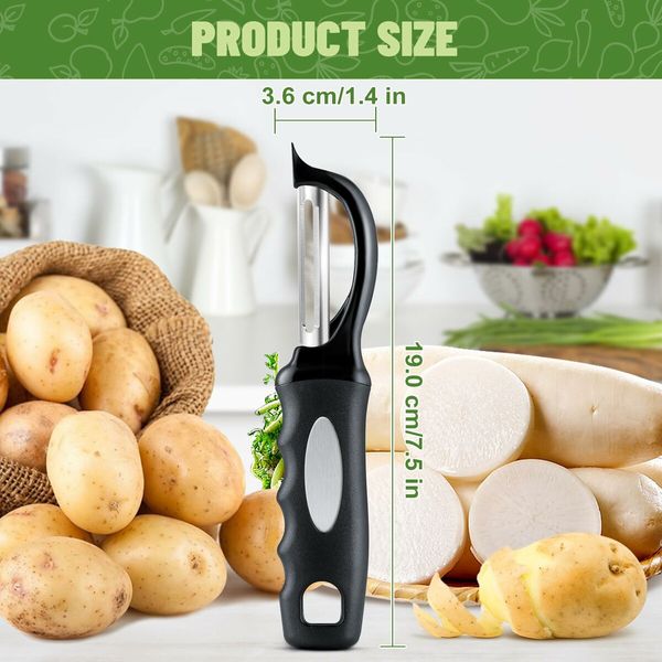 Swivel Vegetable Peeler,Potato Peeler with Blemish Remover,Veggie Peeler with Sharp Stainless Steel Blades,Fruit Peeler with Comfortable Handle for Kitchen