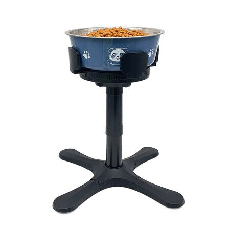 Adjustable Raised Dog Bowl Stand for Small, Medium & Large Dogs with Feeder Bowl