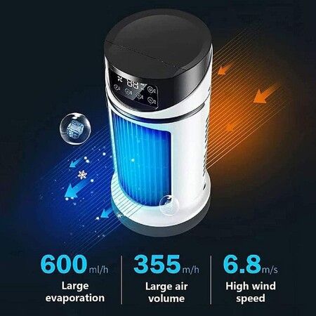 Portable Air  Fan 3in1 Cooler Humidifier  Evaporative Air Cooler Small Room Dorm Bedroom Camping Office