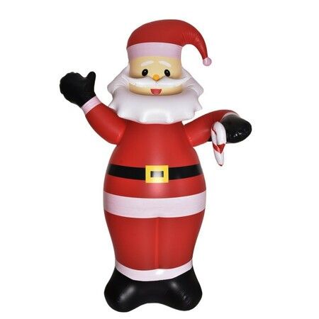 2m Inflatable Santa Claus LED Christmas Decoration Outdoor Lawn Props For Patio