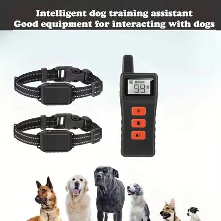 Training Collar with Remote for 3 Dog, Electric Dog Shock Collar for Small Medium Large Dogs, 3 Adjustable Modes, Rechargeable Waterproof Collar