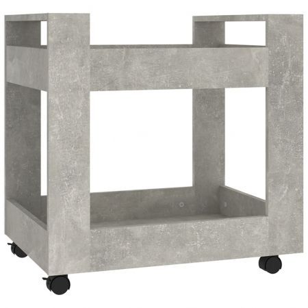 Desk Trolley Concrete Grey 60x45x60 cm Engineered Wood