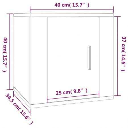 5 Piece TV Cabinet Set White Engineered Wood