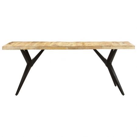 Dining Table 200x90x76 cm Rough Mango Wood