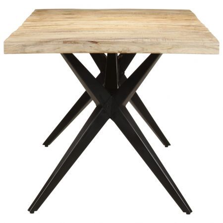 Dining Table 200x90x76 cm Rough Mango Wood