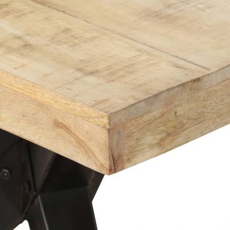 Dining Table 200x90x76 cm Rough Mango Wood