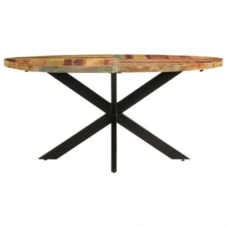 Dining Table 160x90x75 cm Solid Reclaimed Wood