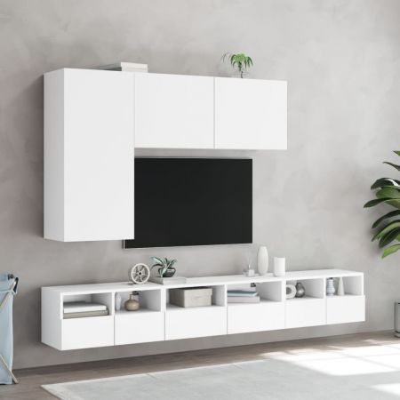 TV Wall Cabinet White 60x30x30 cm Engineered Wood