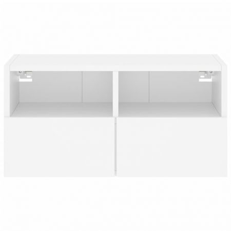 TV Wall Cabinet White 60x30x30 cm Engineered Wood