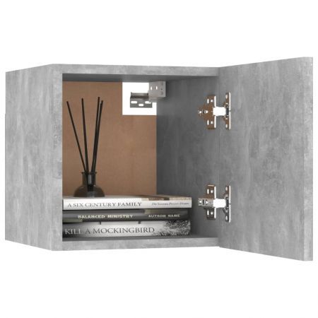 Wall Mounted TV Cabinet Concrete Grey 30.5x30x30 cm