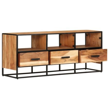 TV Cabinet 110x30x45 cm Solid Acacia Wood