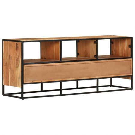 TV Cabinet 110x30x45 cm Solid Acacia Wood