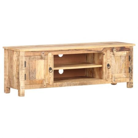 TV Cabinet 120x30x40 cm Rough Mango Wood