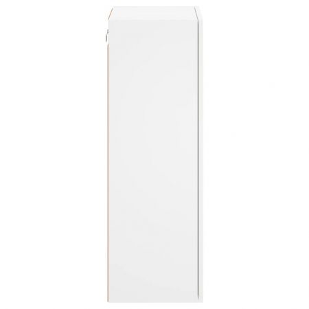 TV Wall Cabinet White 40.5x30x90 cm Engineered Wood