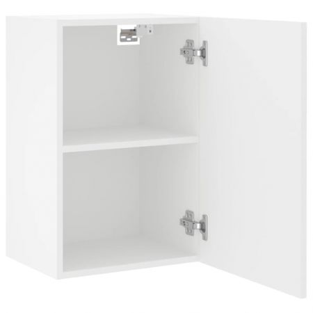 TV Wall Cabinets 2 pcs White 40.5x30x60 cm Engineered Wood