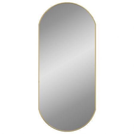 Wall Mirror Gold 90x40 cm Oval