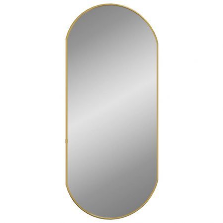 Wall Mirror Gold 80x35 cm Oval