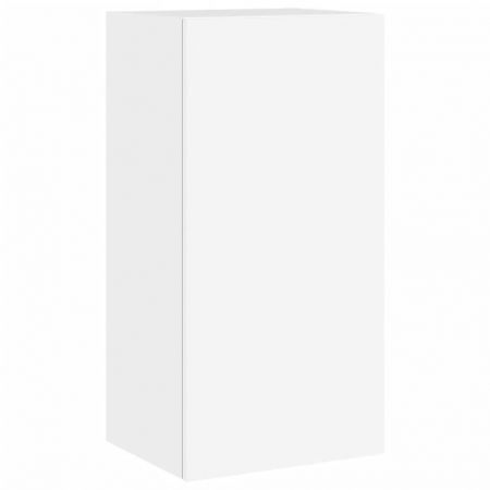 4 Piece TV Wall Cabinets with LED Lights White