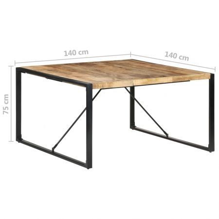 Dining Table 140x140x75 cm Solid Wood Mango