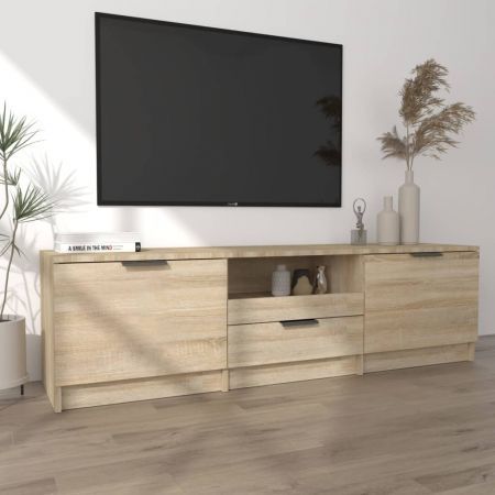 TV Cabinet Sonoma Oak 140x35x40 cm Engineered Wood