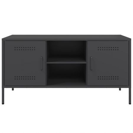 TV Cabinet Black 100.5x39x50.5 cm Steel