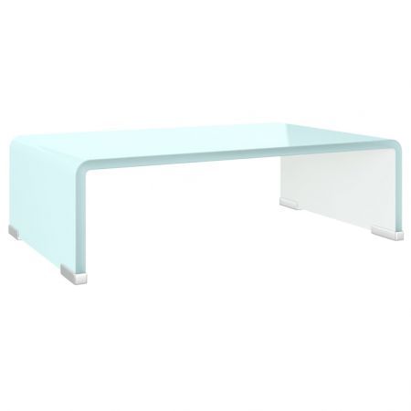 TV Stand/Monitor Riser Glass Green 40x25x11 cm