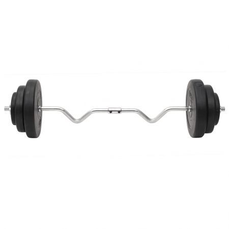 Curl Barbell and Dumbbell with Plates 60 kg