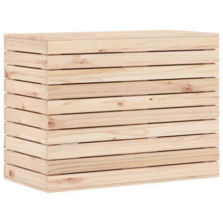 Laundry Basket 88.5x44x66 cm Solid Wood Pine