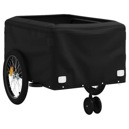 Bike Trailer Black and Blue 45 kg Iron