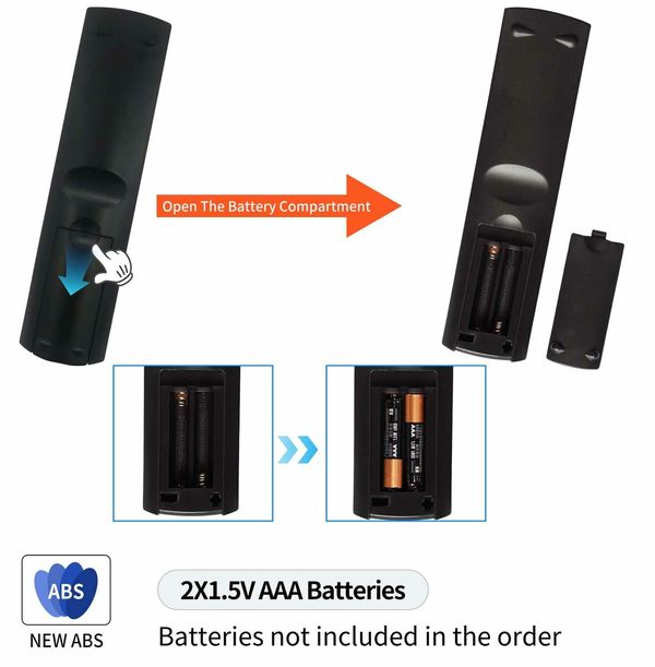 Big Button Universal Remote Control A-TV2,Initial Setting for LG,Vizio,Sharp,Zenith,Panasonic,Philips,RCA - Put Battery to Work,No Program Needed