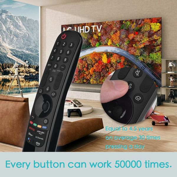 Replacement LG Remote Control for Smart TV,LG Magic Remote AN-MR22GA/22GN with Voice and Pointer Function,Compatible for 2022-2019 LG TVs,OLED,QNED,NANO Cell