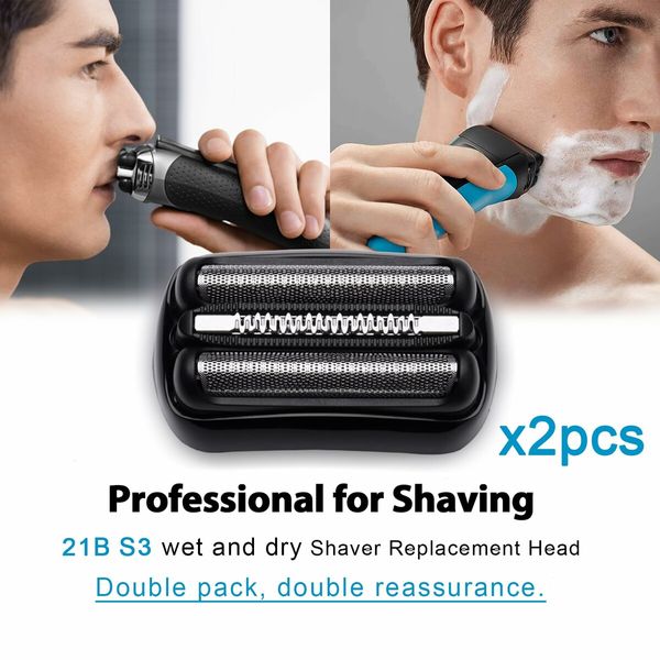 21B S3 Electric Replacement Shaver Head Accessories for Series3 Shaving Razor Head,Suitable for Braun S3 3040s 3000s 3050cc 3010s 3070cc 3080s 3090s 310s 3020s 330s 370cc-4 380s-4,3090cc Etc