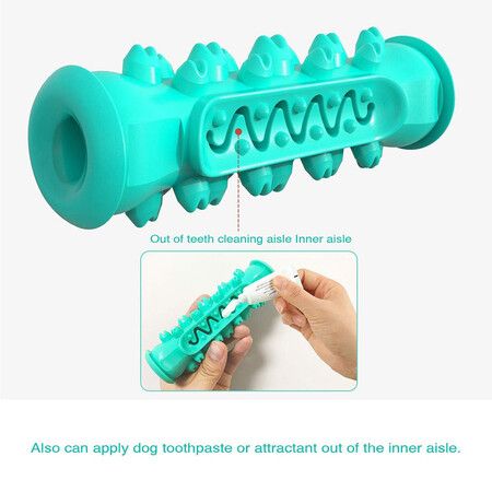 Pet Rubber Bone Cleaning Dog Toothbrush with Rope Toys for Dog Interactive Corn Molar Chews Dog Toys Stick Chewing Dog Toy