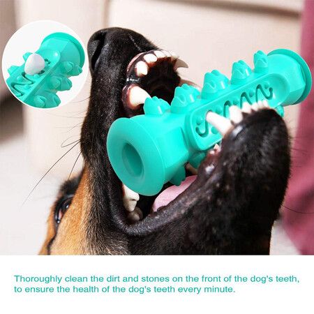 Pet Rubber Bone Cleaning Dog Toothbrush with Rope Toys for Dog Interactive Corn Molar Chews Dog Toys Stick Chewing Dog Toy