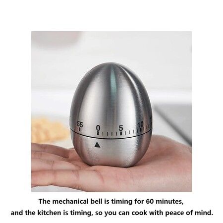 Stainless Steel Kitchen Egg Timer Visual Countdown For Cooking And Baking