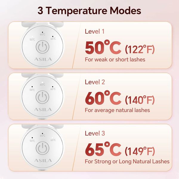 Heated Eyelash Curlers with 3 Heating Modes, C Shaped Natural Curling, 24 Hours Long Lasting, Rechargeable Electric Eyelash Curler with Type C, Anti Burn Mini Lash Curler, Gift for Women Girls, White