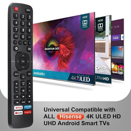 Universal Remote for All Hisense TV Remote, Replacement Control EN2A27 for Hisense Smart TV Remote, with Netflix