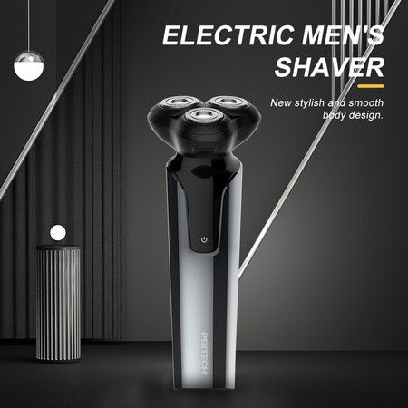 Men Electric Razor Wet And Dry Shaver Trimmer USB Rechargeable Waterproof with LCD Display and Travel Organizer