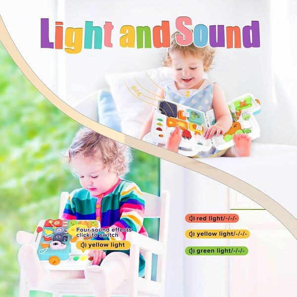 Puzzle Busy Board Montessori Toys Battery Power Musical Educational Toys Learning Toys Christmas Birthday Gift Kids