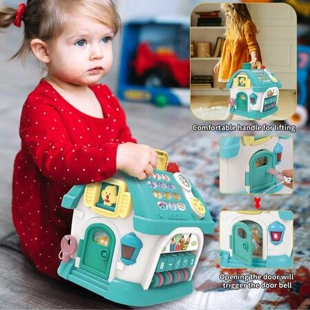 Puzzle Busy Board Montessori Toys Battery PowerSound Lights Music Clock Telephone Car Learning Toys Christmas Birthday Gift Kids