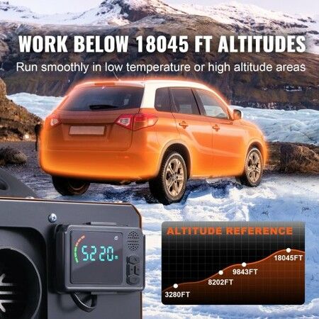 8 KW Diesel Air Heater, Bluetooth App Control All-on-one Diesel Heater with Automatic Altitude Adjustment, Remote Control and LCD, Portable Parking Heater for Home RV Trailer Camper Van Boat