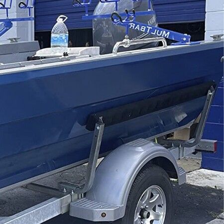 Boat Trailer Guide-ons 47" Rustproof Trailer Guides w/Carpet-padded Boards